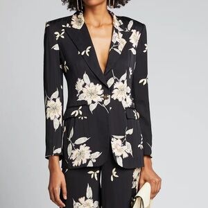 ETRO Spaced Plumeria Pinstripe Blazer Size 42 / US 6 / Medium